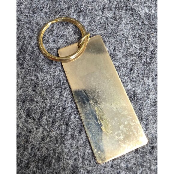 Vintage Astrodome Houston Texas Souvenir Keychain Goldtone Metal 2.25 Inch - Picture 3 of 3